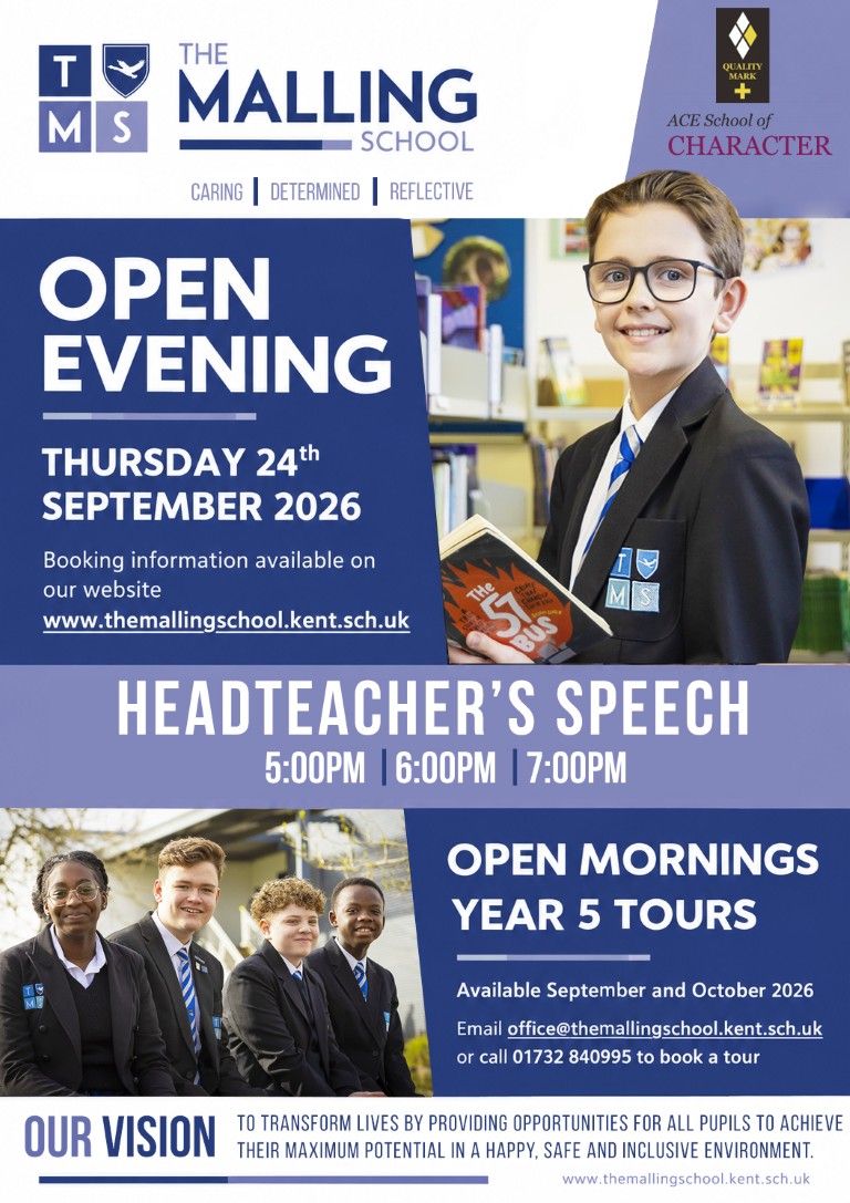 Open evening poster
